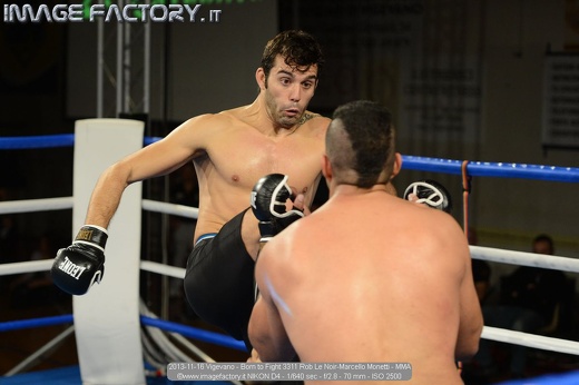 2013-11-16 Vigevano - Born to Fight 3311 Rob Le Noir-Marcello Monetti - MMA